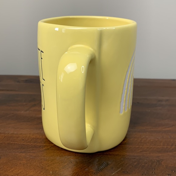 Last 1 - Rae Dunn “Cultivate Kindness” Yellow Double Sided Mug Rainbow - Picture 3 of 6